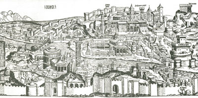 Вид города Рима (Я. Франк-Дитрих, гравюра)