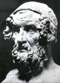 Картинка идола (голова в форме овала) - Гомер. Греция